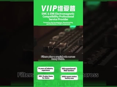 Filtro EMI de plástico conductor resistente para la supresión fiable de interferencias en la línea