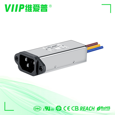 comprar el IEC EMI Filter Male Socket With de la línea eléctrica de la CA de 3A 60Hz ata con alambre 1500VDC online manufacture