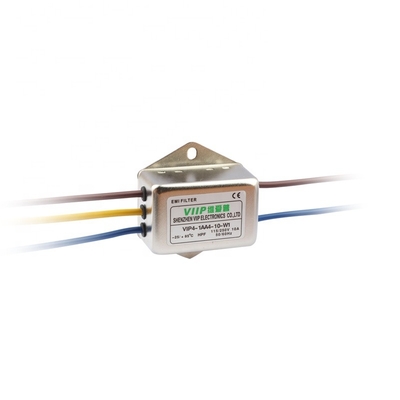 comprar Filtro EMI en línea con corriente nominal de 10A de estilo de terminación rápida y atenuación de banda de parada de 20-100dB online manufacture