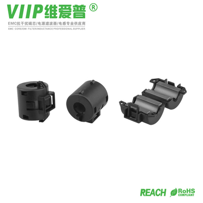 Anillos de ferrita snap-on alrededor de los cables Rohs Compatible Toroide Ferrite núcleo para y estándar