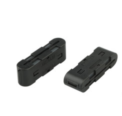 Núcleo de ferrita de cable plano negro, núcleo de ferrita plano para equipos y aparatos AV