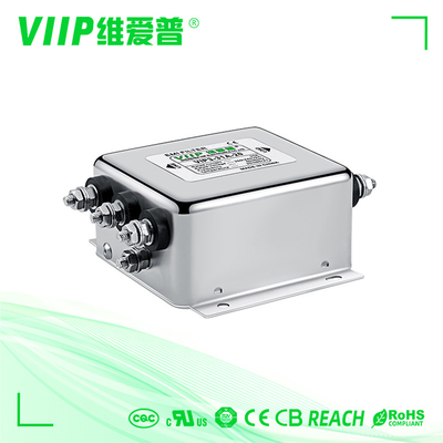 50A 3 línea trifásica filtro de EMI Filter 60dB-90dB de la fase