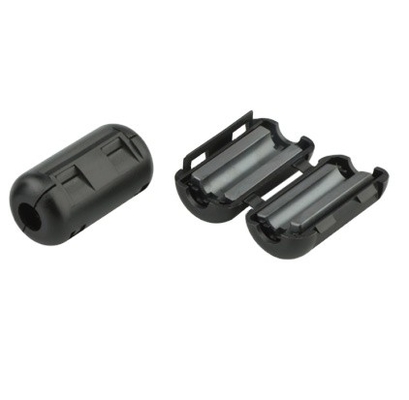 V19001 Tipo cilíndrico bobina de estrangulamiento negro inductor de magnetos de ferrita resistente a la temperatura 500MHz