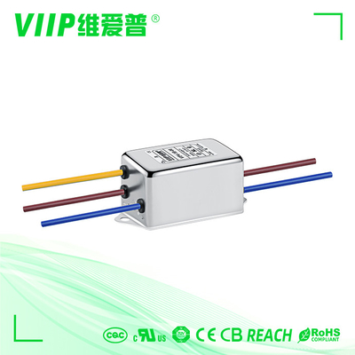 Ventaja de alambre de EMI Power Line Filter 120V 250V del equipamiento médico