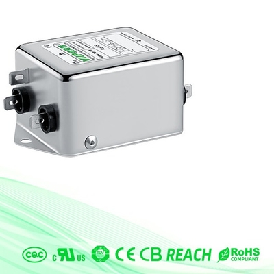 110V / 250V electrónica de poder de baja fricción de la CA EMI Filter Terminal Block For