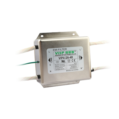 Filtro de línea eléctrica EMI de caja metálica para equipos militares en venta caliente