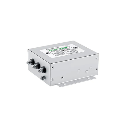 Rango de frecuencia 50/60Hz Filtro EMI de fase única con peso de 0,7 kg y corriente nominal de 20A