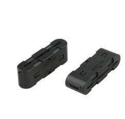 EMI/RFI supresión hecha simple cable anillo de ferrita con tipo de montaje snap-on en el envase a granel