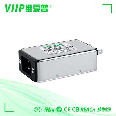CE TUV ROHS la monofásico de Emi Power Line Filter 3A del zócalo del IEC